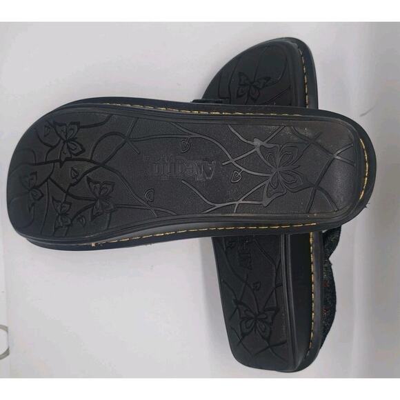 Alegria Romantic Mary Jane Shoes 38 8/8.5 Belle Colorful Shiny Floral Comfort - Picture 6 of 8